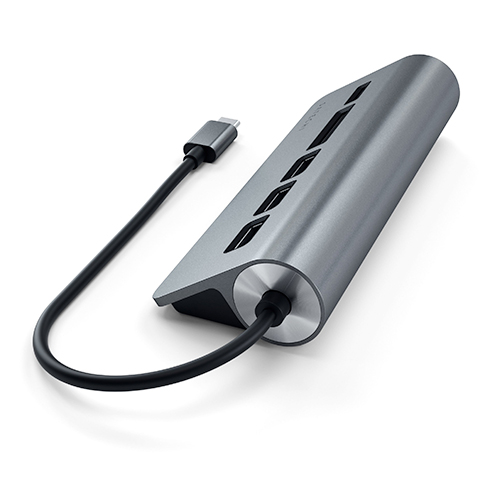 Satechi USB-C Hub & Card Reader - Space Gray Aluminium