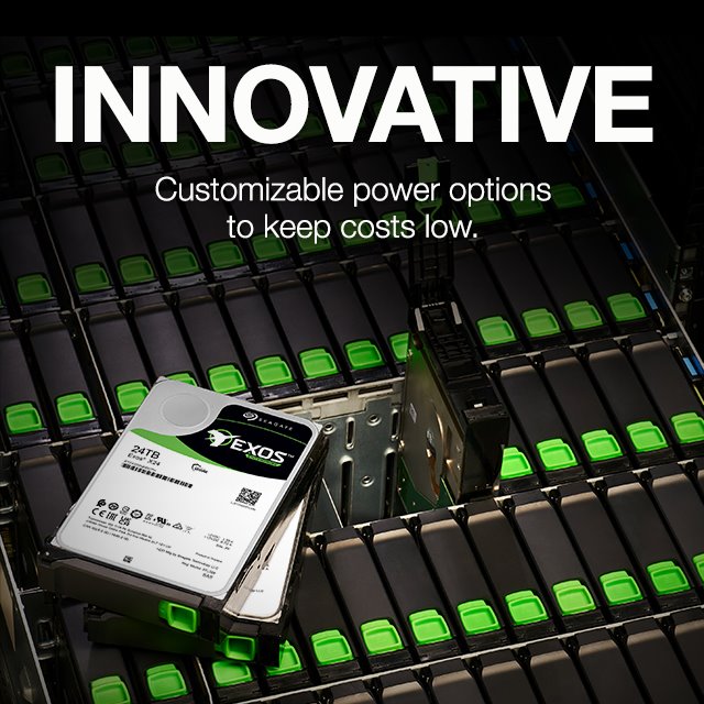 Seagate EXOS X24 Enterprise HDD 24TB 512e/4kn SATA SED 