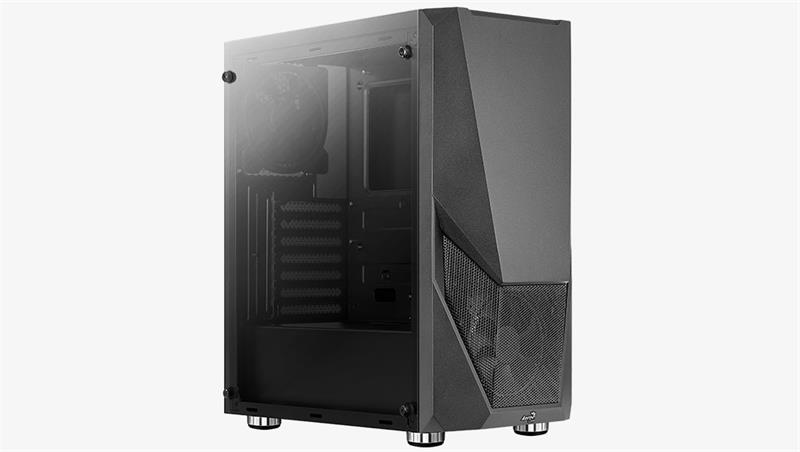 AEROCOOL skříň Zauron Saturn FRGB ML G,  Mid tower,  2x USB 3.0,  2x audio,  1x 120mm FRGB Fan,  bez zdroje 