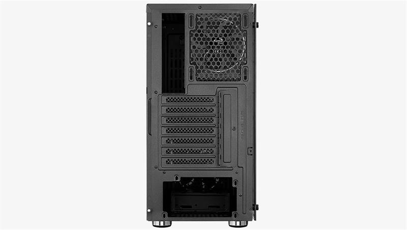 AEROCOOL skříň Zauron Saturn FRGB ML G,  Mid tower,  2x USB 3.0,  2x audio,  1x 120mm FRGB Fan,  bez zdroje 