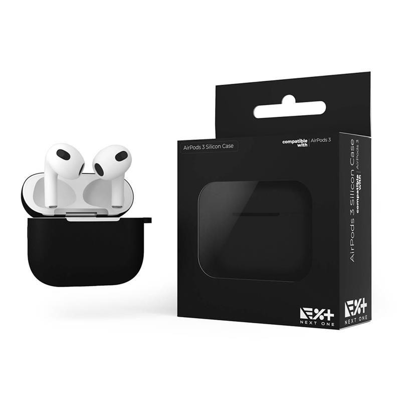 Next One puzdro Silicone Case pre Apple Airpods 3 - Black 
