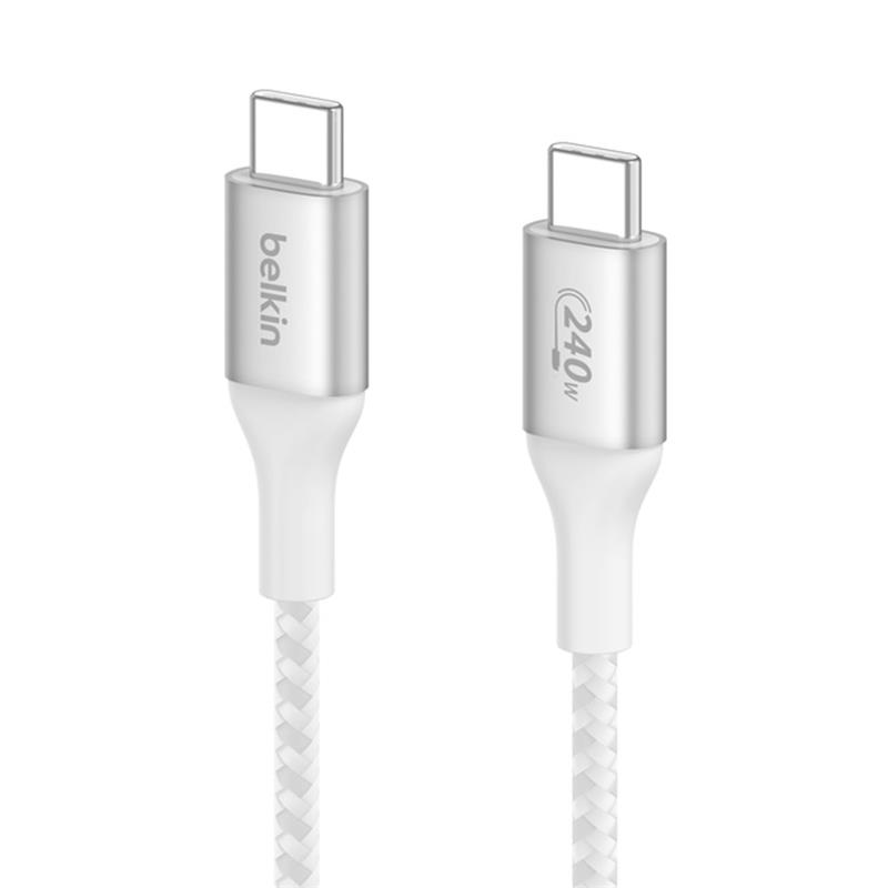 Belkin kábel Boost Charge USB-C to USB-C 2m 240W - White 