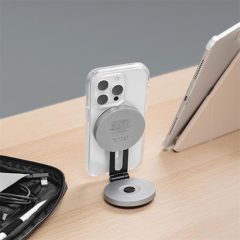 SwitchEasy Orbit Pro Wireless Charging Magnetic Stand Qi2 - Black 