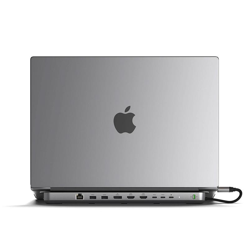 Satechi Dual Dock Stand with NVMe SSD Enclosure - Space Gray 