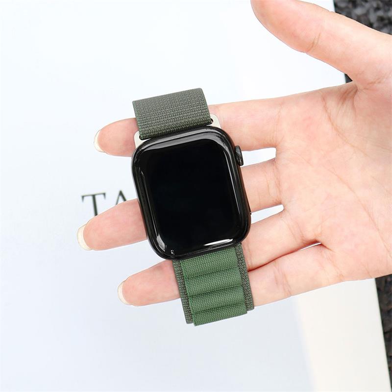 Devia remienok Deluxe Series Sport5 Nylon Braided Adjustable Band 40/41mm - Army Green 