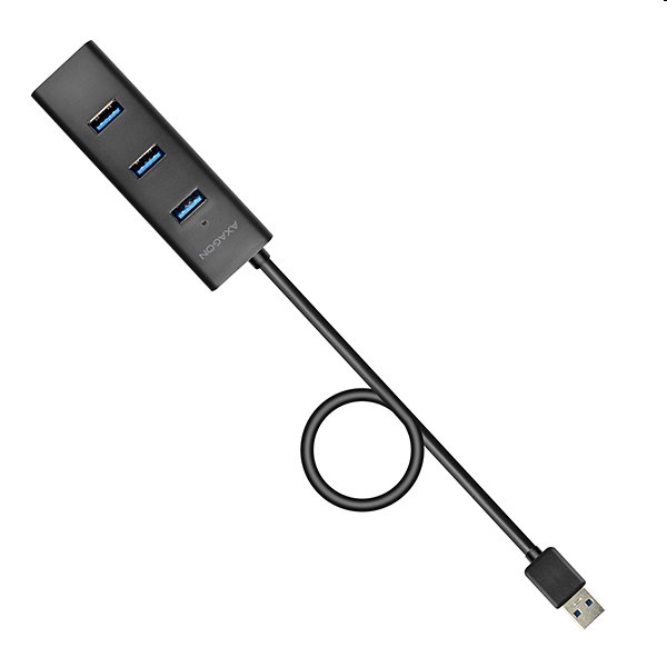 AXAGON HUE-S2BP, 4x USB 3.0 CHARGING hub, vč. AC adaptéru, kabel USB-A 1.2m 