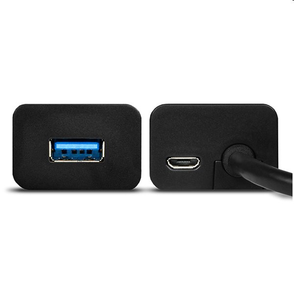 AXAGON HUE-S2BP, 4x USB 3.0 CHARGING hub, vč. AC adaptéru, kabel USB-A 1.2m 