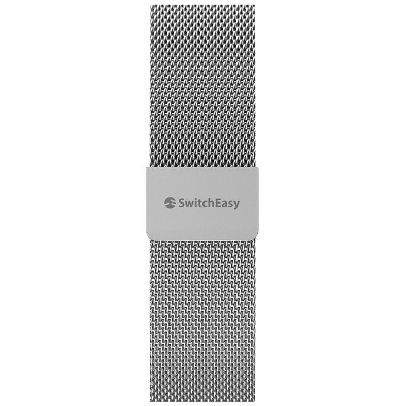 SwitchEasy remienok Mesh Stainless Steel pre Apple Watch 44/45/49mm - Silver 