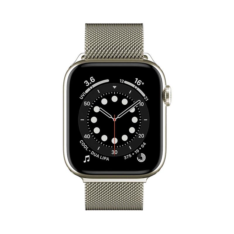 SwitchEasy remienok Mesh Stainless Steel pre Apple Watch 40/41/42mm - Starlight 