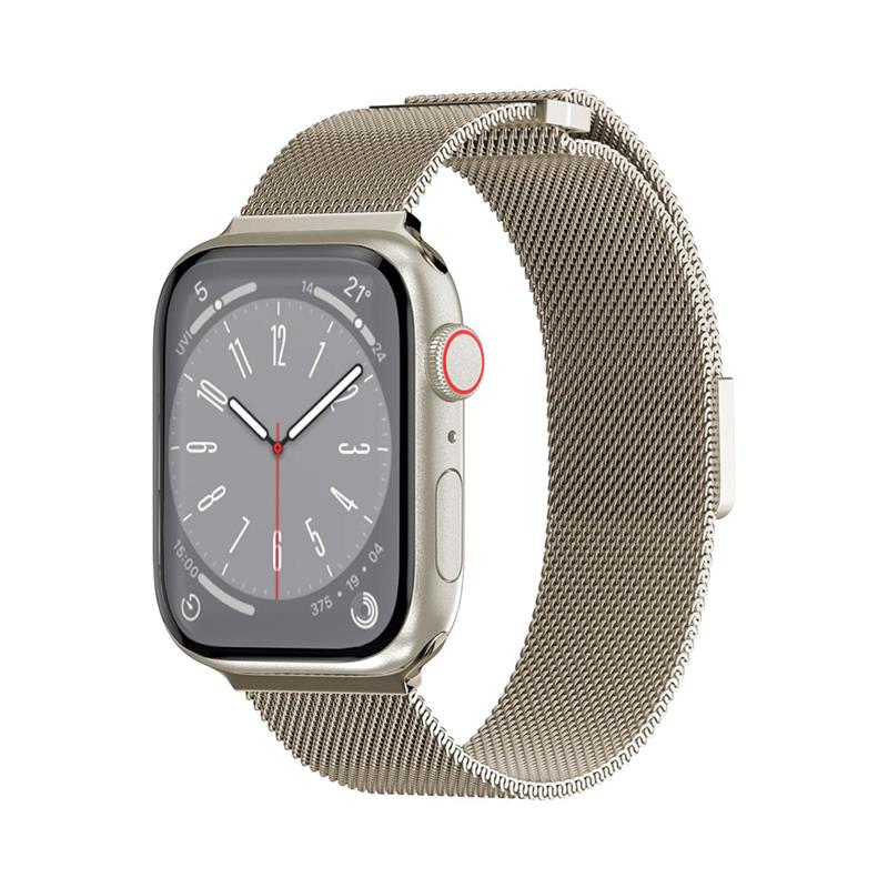 SwitchEasy remienok Mesh Stainless Steel pre Apple Watch 40/41/42mm - Starlight 