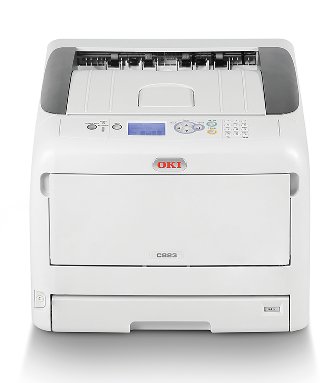 OKI C823dn, A3 LED, color printer, 23 pages/min, 1200x600, USB, LAN, duplex 