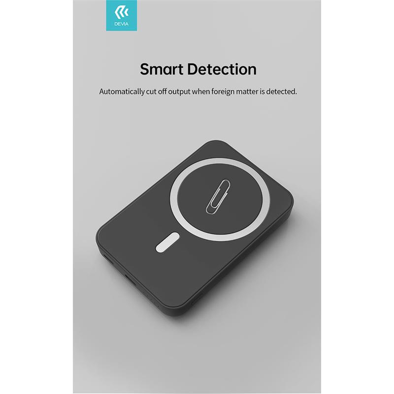 Devia powerbank Smart Series Magnetic Wireless 5000 mAh PD 20W - Black 