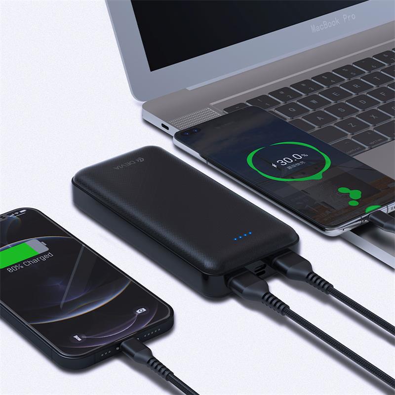 Devia powerbank Kintone 20000 mAh - Black 