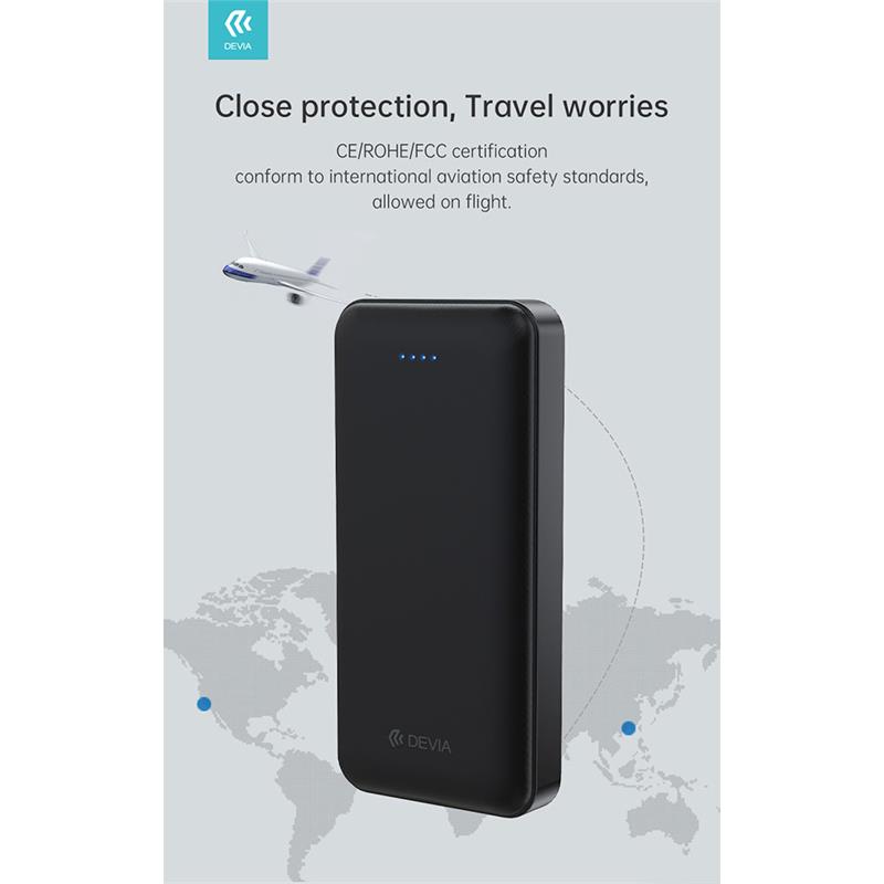 Devia powerbank Kintone 20000 mAh - Black 