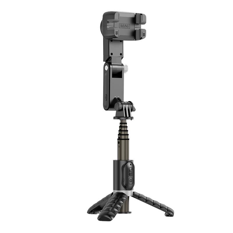 Devia Tripod Stand Multi-functional Desktop Gimbal Selfie-Stick - Black 