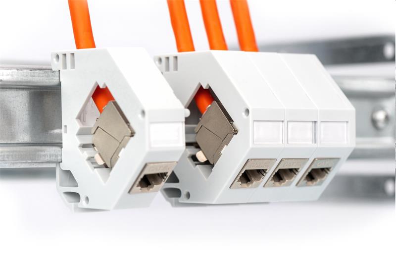 DIGITUS kábel Cat7 S/FTP, drôt, 1200MHz B2ca, AWG 23/1, 500m cievka,  oranžový 