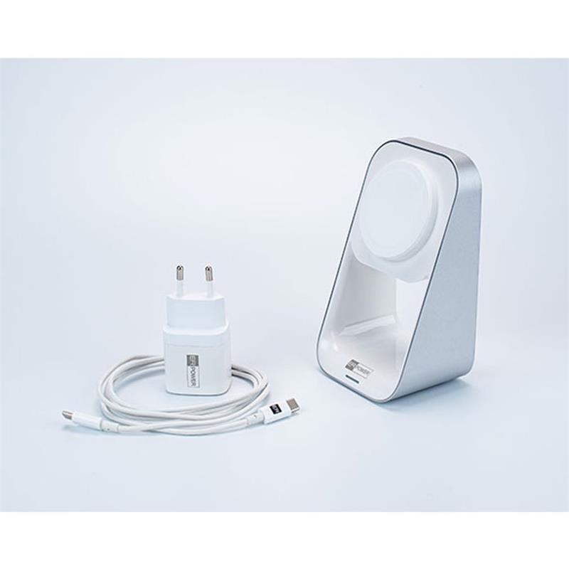 ER POWER stojan 2-in-1 Magsafe MFM - White 