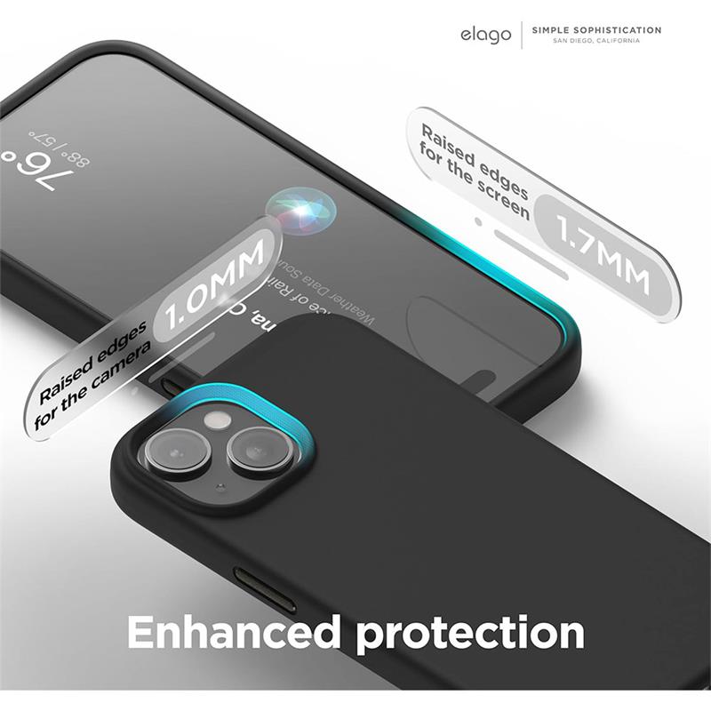 Elago kryt Silicone Case Magsafe pre iPhone 15 - Black 