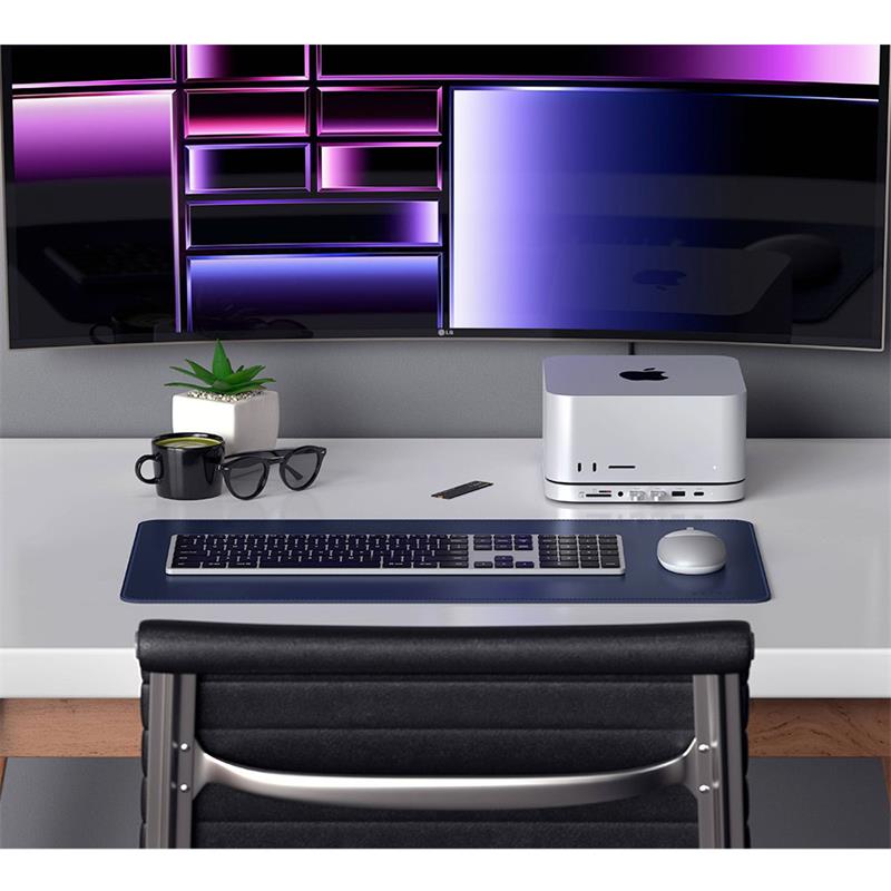 Satechi USB-C Stand & Hub pre Mac Mini/Studio with NVMe SSD enclosure - Silver 