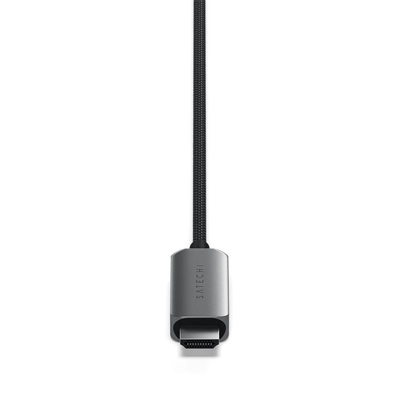 Satechi kábel USB-C to HDMI 2.1 8K 2m - Space Gray 