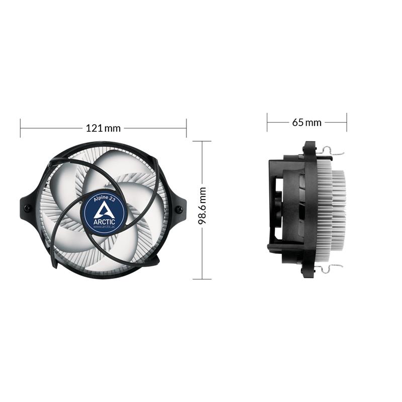 Arctic chladič CPU Alpine 23 - AM4, AM5 
