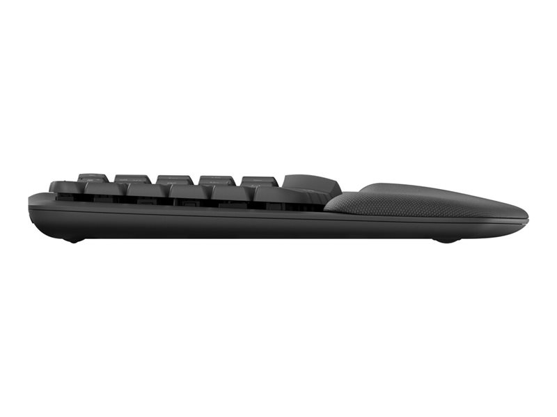 Logitech WAVE - bezdrôtová ergonomická klávesnica - CZ/SK - grafitová 