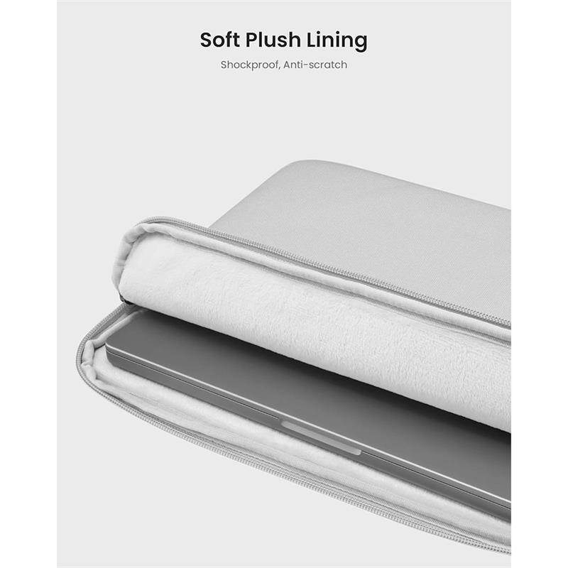Tomtoc puzdro Light Sleeve pre Macbook Air 15" 2023 - Light Gray 