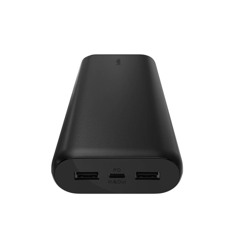 Belkin Boost Charge 3-Port Compact Powerbank 20K with PD 20W - Black 