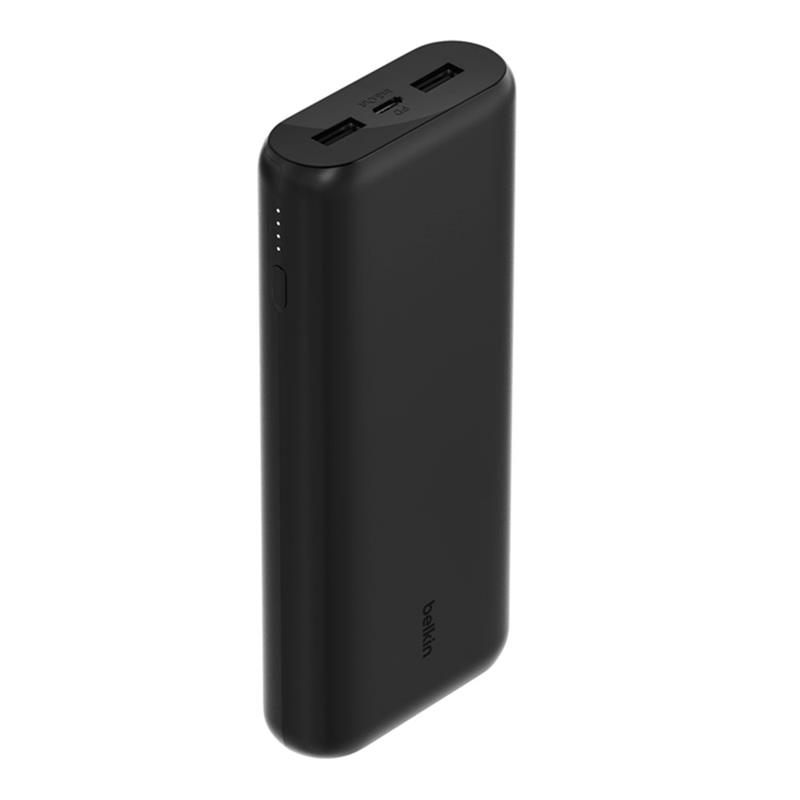 Belkin Boost Charge 3-Port Compact Powerbank 20K with PD 20W - Black 