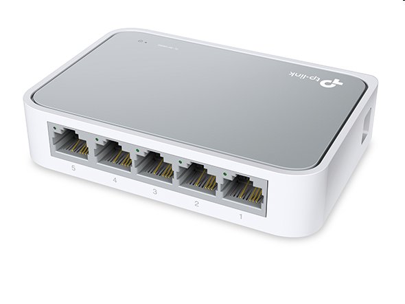 tp-link TL-SF1005D, 5 port 10/100M mini Desktop Switch, 5x 10/100M RJ45 ports, plastic case 