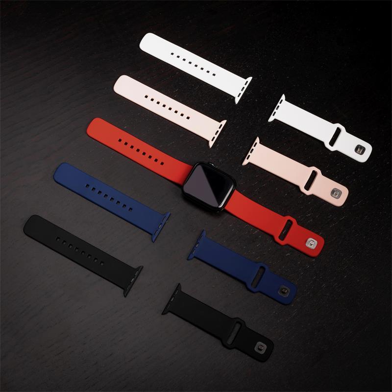 FIXED Silicone Sporty Strap pre Apple Watch 41/40/38 mm, ružový 