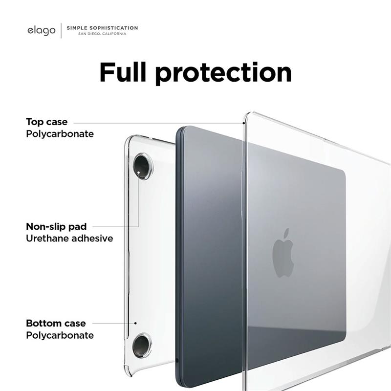 Elago kryt Ultra Slim Case pre Macbook Air 13" M2/M3/M4 - Clear 
