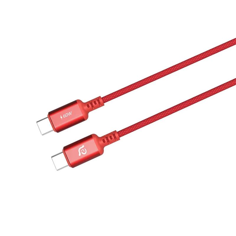 Adam Elements kábel CASA S120 USB-C na USB-C 60W 1.2m - Red 