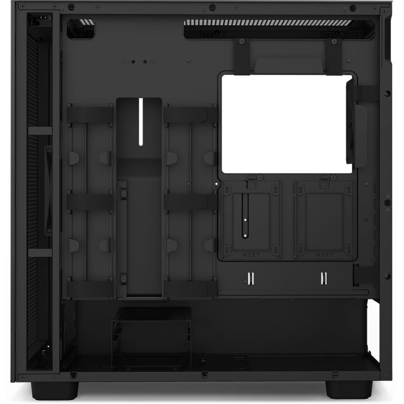 Rozbalene NZXT case H7 Flow / 2x 120 mm fan / tempered glass / mesh panel / black  