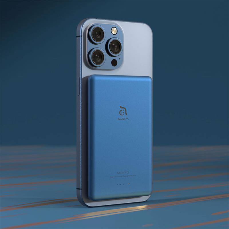 Adam Elements Magnetic Wireless Powerbank Gravity C5 5.000 mAh - Blue 