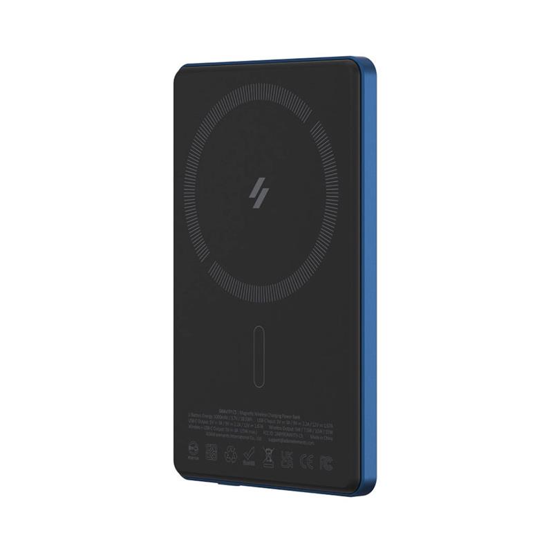 Adam Elements Magnetic Wireless Powerbank Gravity C5 5.000 mAh - Blue 