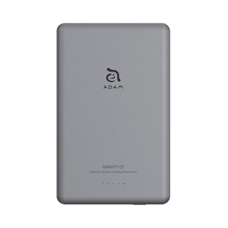 Adam Elements Magnetic Wireless Powerbank Gravity C5 5.000 mAh - Gray 