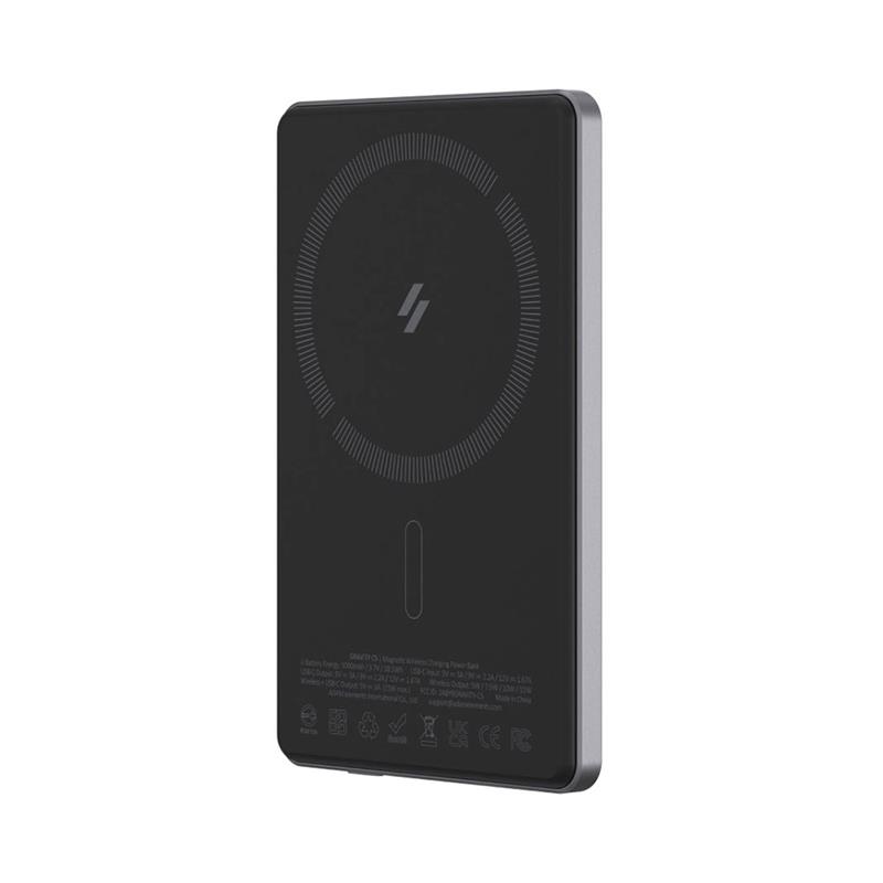 Adam Elements Magnetic Wireless Powerbank Gravity C5 5.000 mAh - Gray 