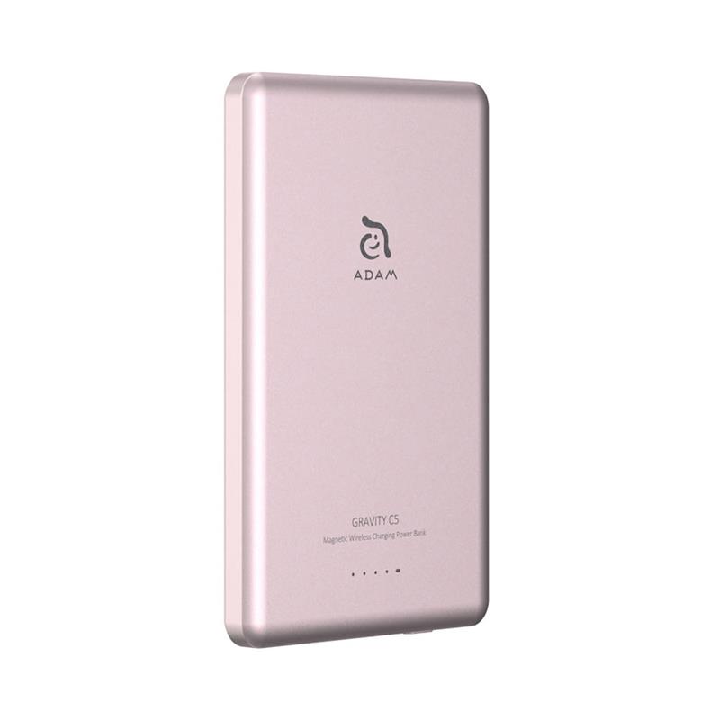 Adam Elements Magnetic Wireless Powerbank Gravity C5 5.000 mAh - Pink 