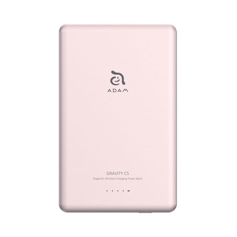 Adam Elements Magnetic Wireless Powerbank Gravity C5 5.000 mAh - Pink 