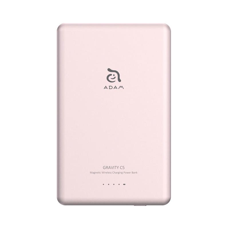 Adam Elements Magnetic Wireless Powerbank Gravity C5 5.000 mAh - Pink 