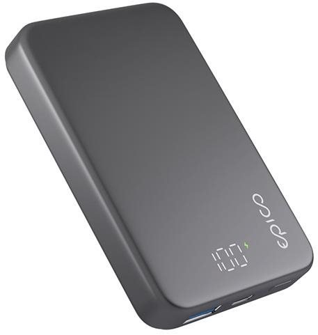 Epico Mag+ Aluminium Power Bank Battery Capacity 10 000mAh - vesmírne šedá 