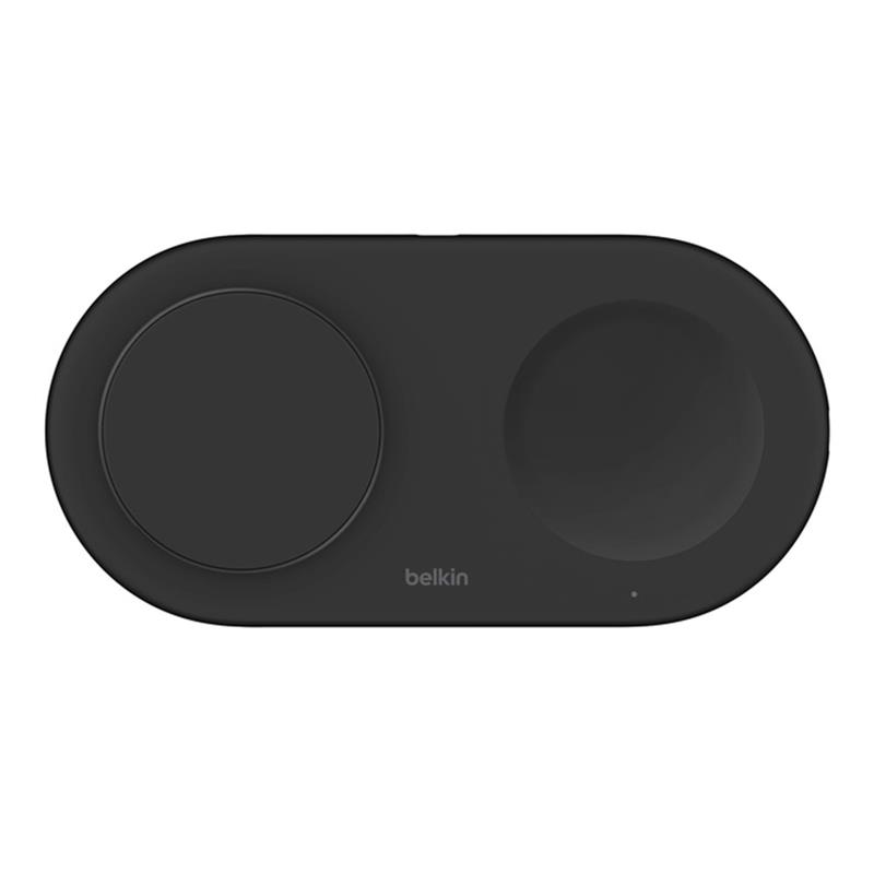 Belkin Boost Charge Pro 2-in-1 Magnetic Wireless Charging Pad with Qi2 15W - Black 