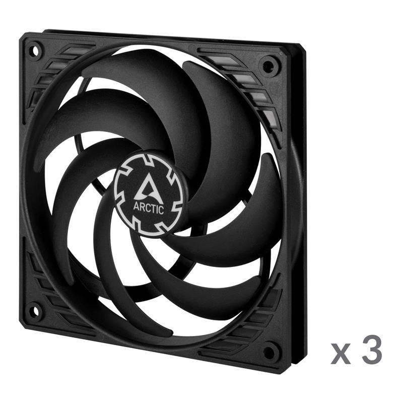 Arctic ventilátor P12 Slim PWM PST (3ks balenie) 