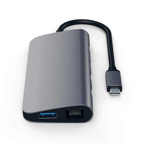 Satechi USB-C Multimedia adapter - Space Gray Aluminium 