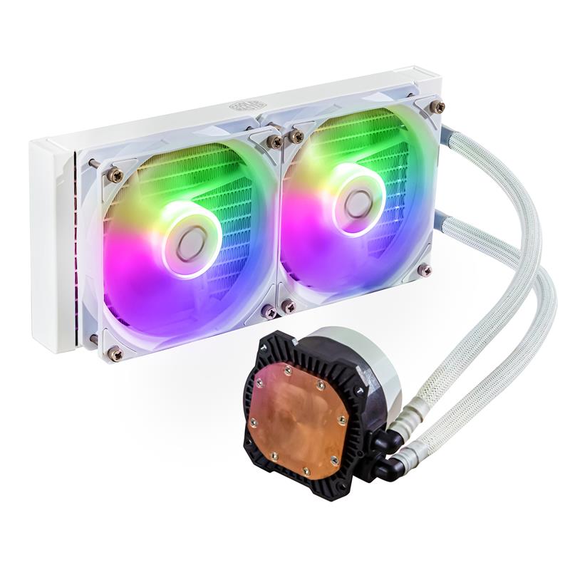COOLER MASTER Liquid cooler CPU MasterLiquid ML240L Core ARGB V2 White 