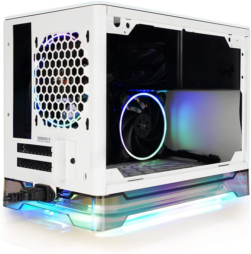 In Win A1 Plus white, PSU 650W GOLD included, Mini ITX, TG, ARGB Fans, Qi 10W Charging 