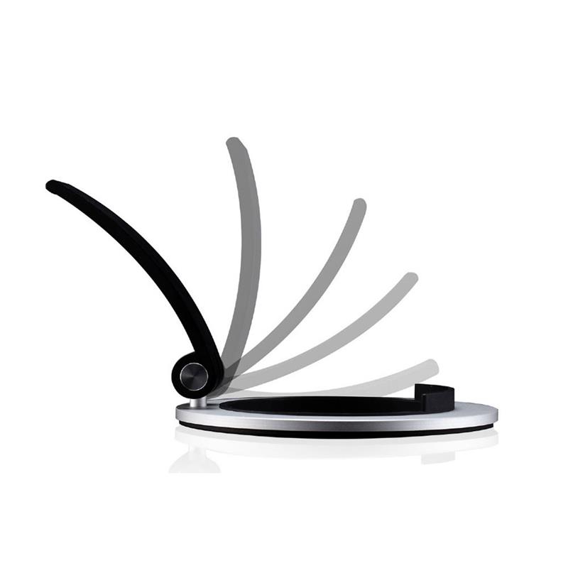 Just Mobile stojan Encore Designer iPad Desktop Stand - Silver Aluminium 