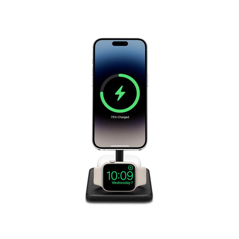 TwelveSouth HiRise 3 Deluxe 3-in-1 Magsafe Charging Stand - Black 