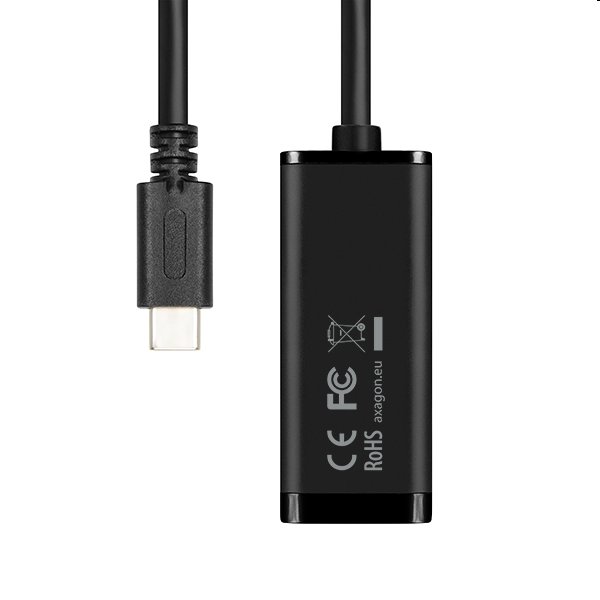 AXAGON ADE-SRC, USB-C 3.2 Gen 1 - Gigabit Ethernet sieťová karta, auto inštal, čierna 